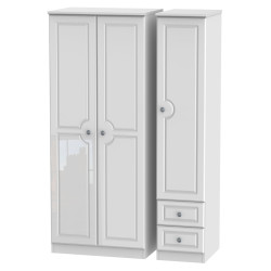 Snowdon Tall 3 Door 2 Small Drawer Wardrobe
